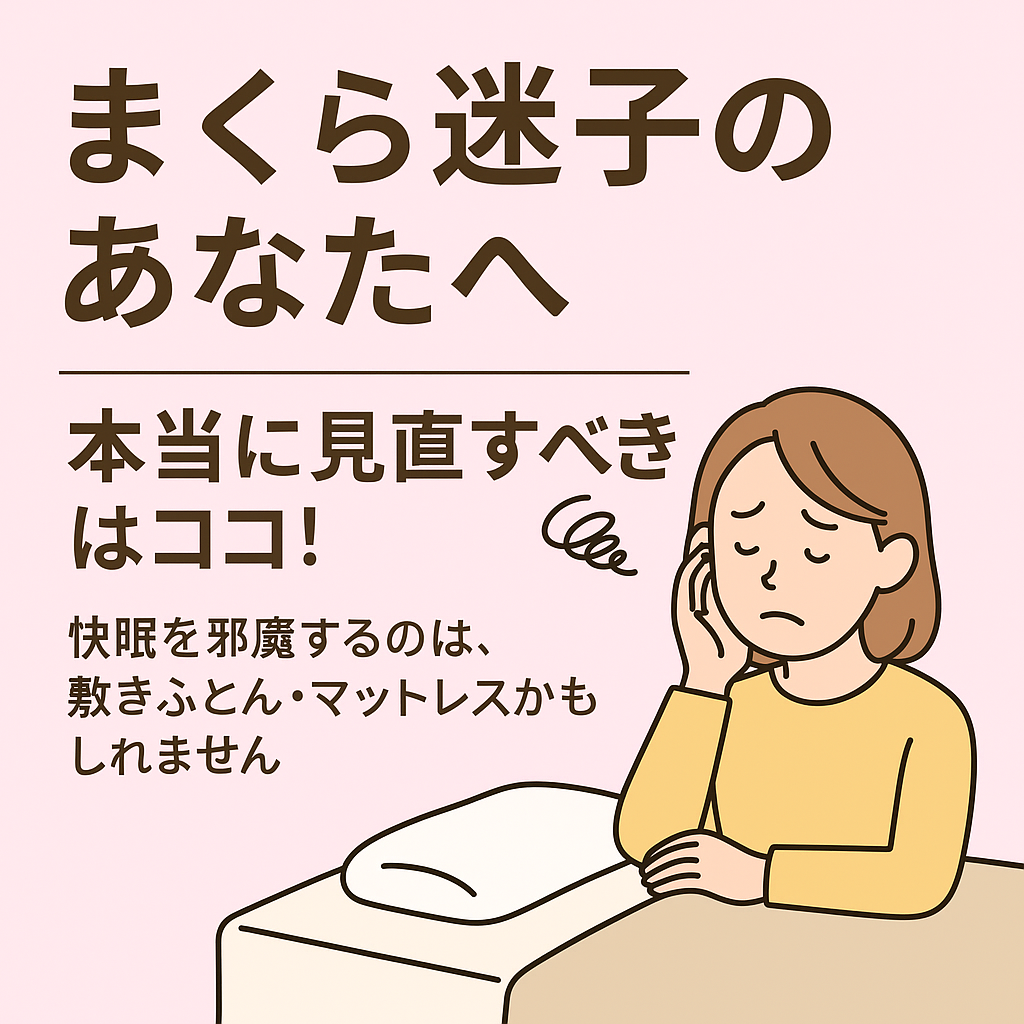 まくら迷子のあなたへ――本当に見直すべきはココ！